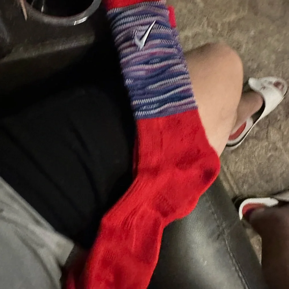 Nike Elite Basketball Crew Socks Red White Blue Multi-Color DH9825-657